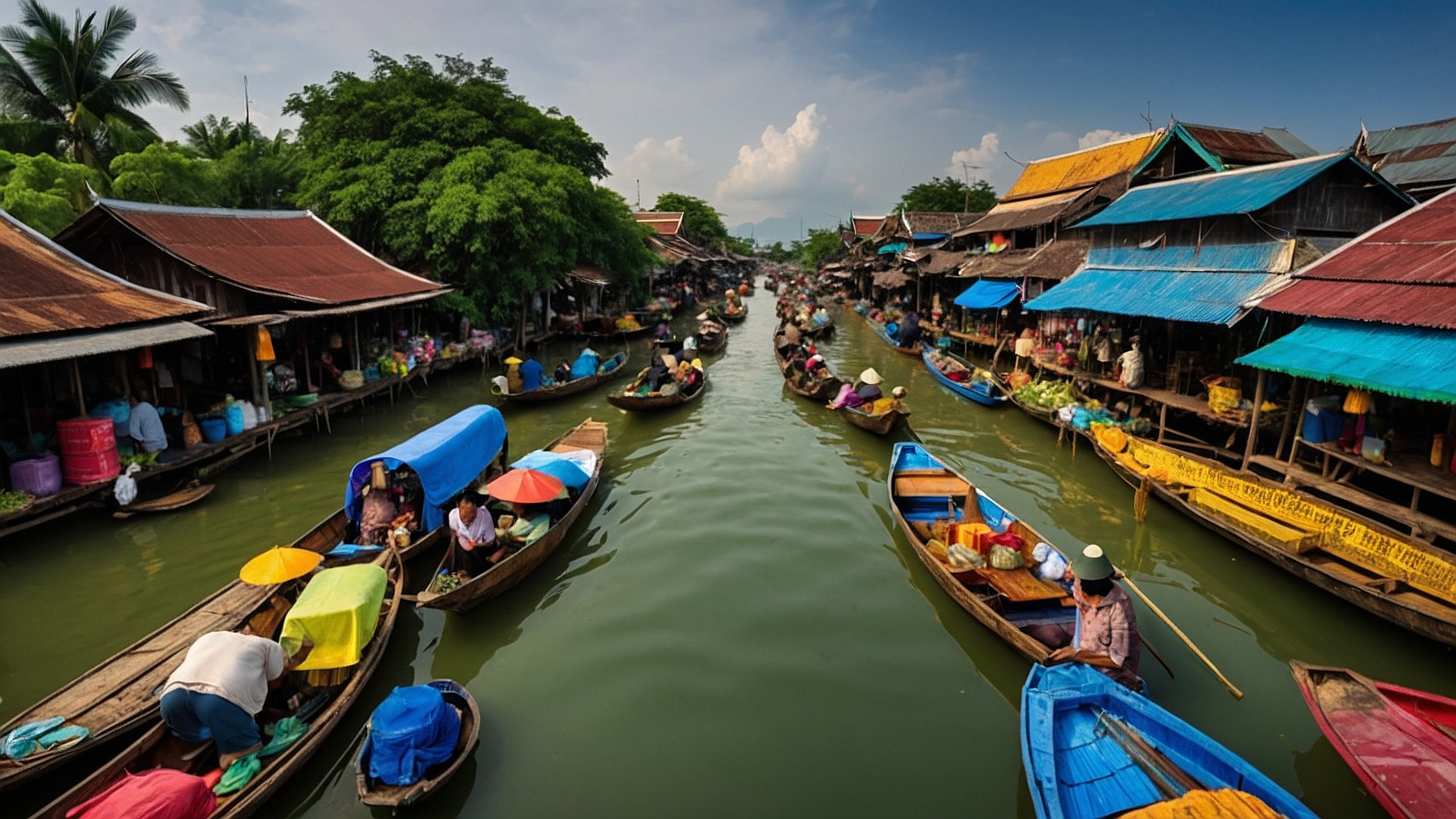 Bangkok airport canal boat transfer